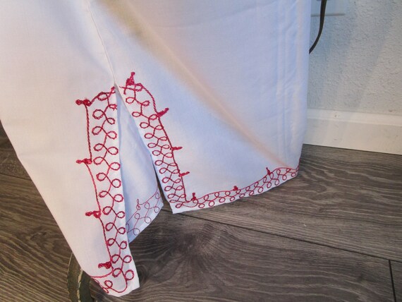 Cotton Kaftan shift dress w hot pink embroidery. … - image 6