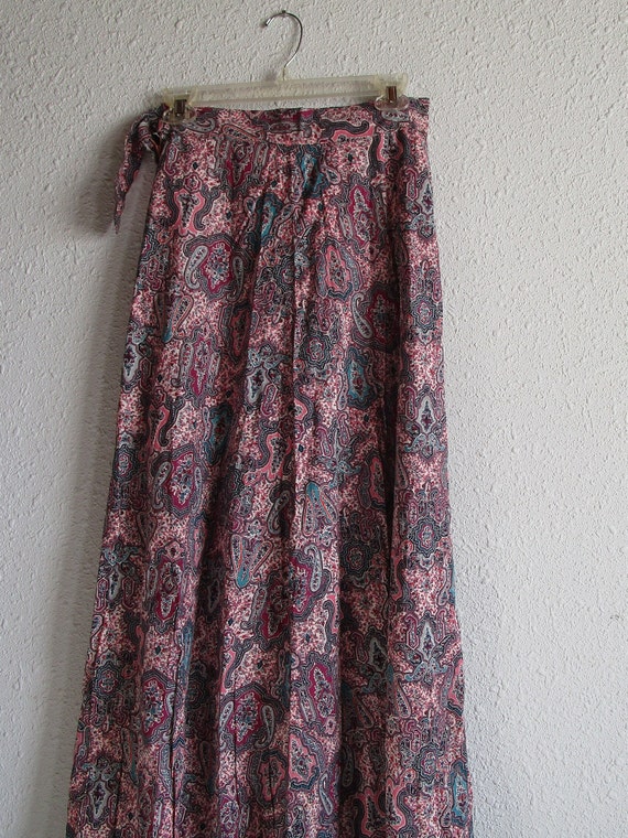 Boho flared skirt with paisly design. Unfinished;… - image 2