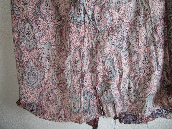 Boho flared skirt with paisly design. Unfinished;… - image 8