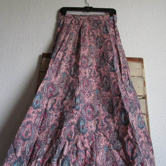 Boho flared skirt with paisly design. Unfinished;… - image 10