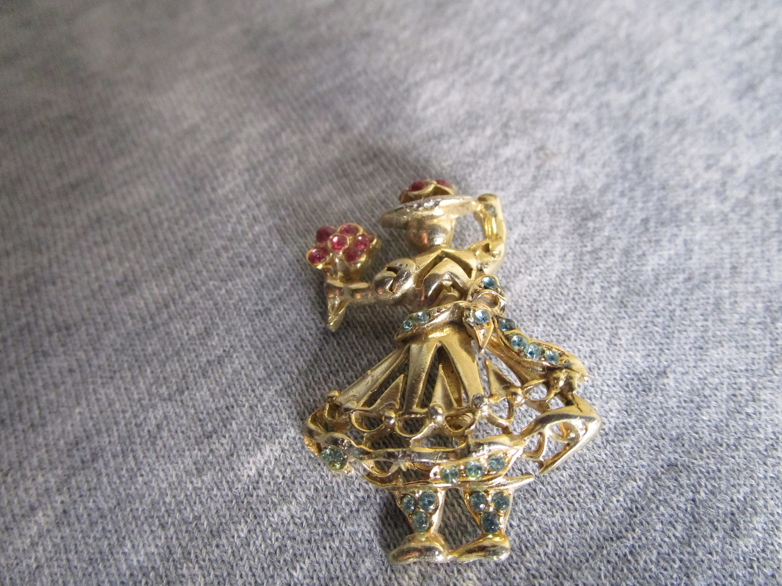 Vintage collar or coat pins with rhinestones and pearl. Male w Etsy