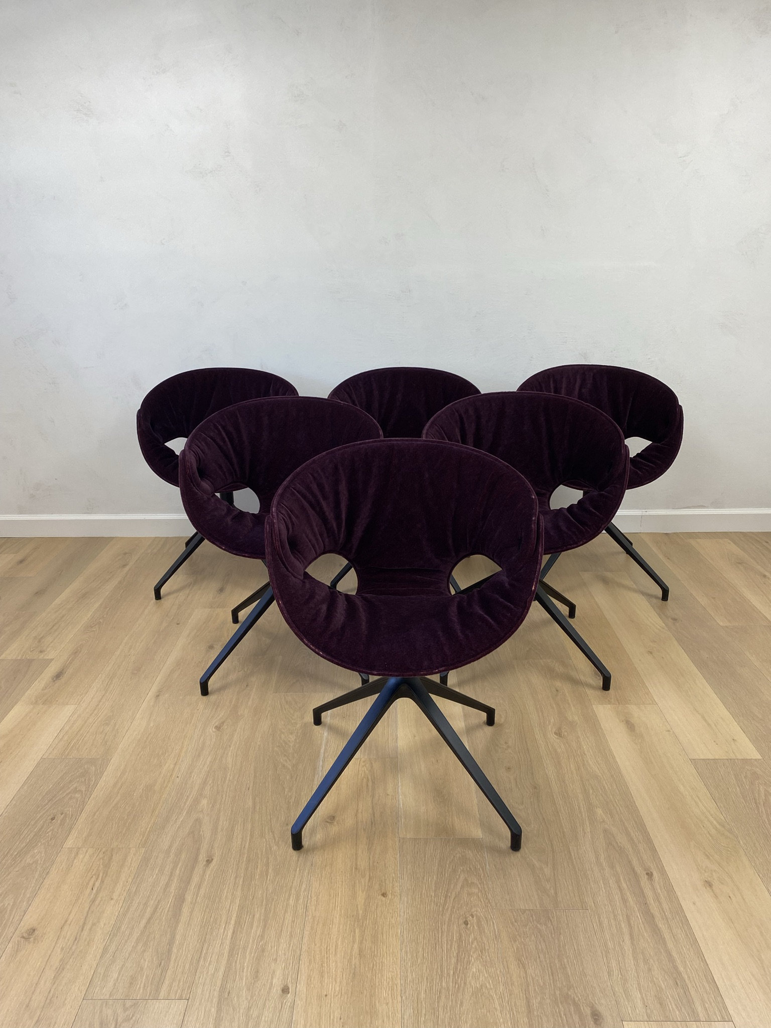 Velvet swivel sale vanity chair