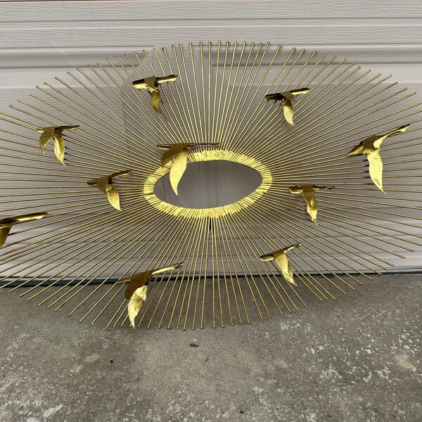 Brass Metal Art Vintage Wall Etsy