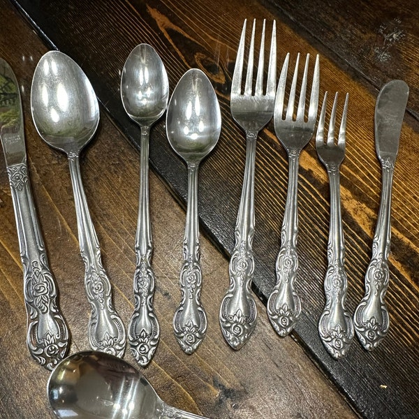 Vintage Imperial International Japan Stainless Steel Flatware - Pattern IMI4 - Discontinued - Individual Pieces