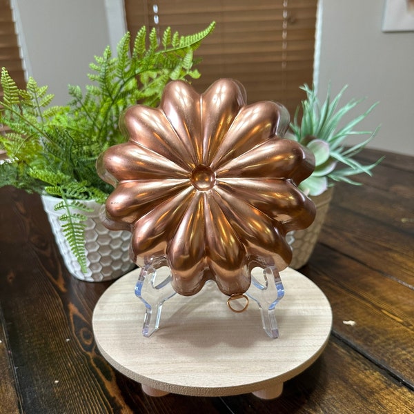 Vintage Starburst Copper 3 1/3 Cup Gelatin Mold - Kitchen Decor - Farmhouse Decor