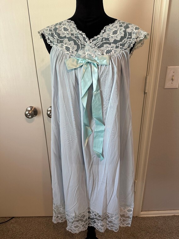 Baby blue best sale nightgown