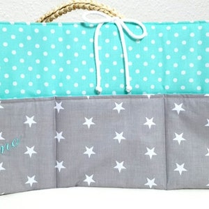 Betttasche XXL Bettutensilo mint Bild 1