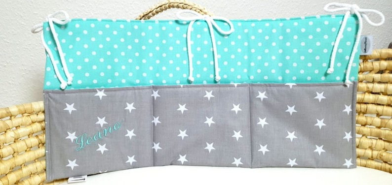 Betttasche XXL Bettutensilo mint Bild 1