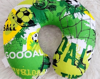 Neck roll football colorful neck pillow car travel