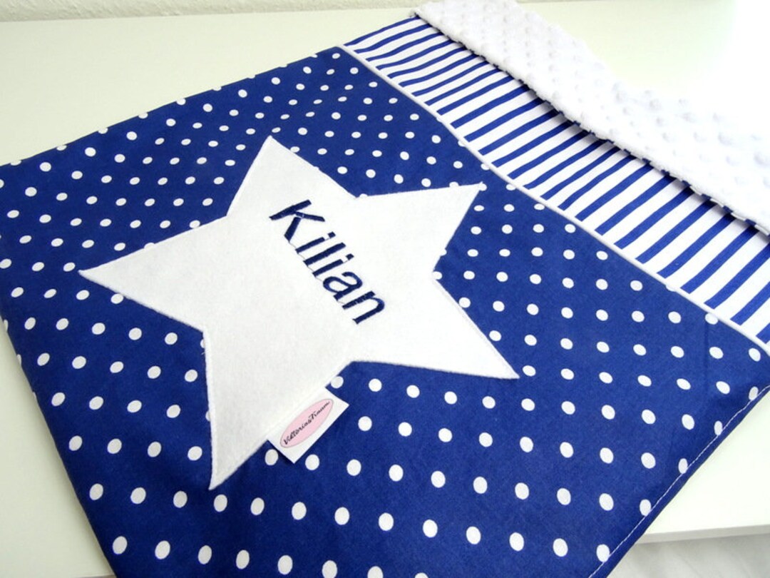 Name Blanket Baby Blanket With Name Baptism Child Blanket Dark Etsy