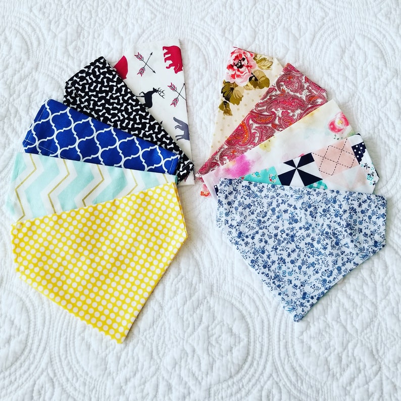 over-the-collar Dog or Cat Bandanas boutique fundraising slide on dog groomer Wholesale Lot of 100 mixed sizes pet boutique