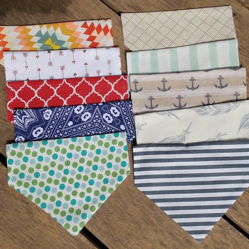 over-the-collar Dog or Cat Bandanas boutique fundraising slide on dog groomer Wholesale Lot of 100 mixed sizes pet boutique