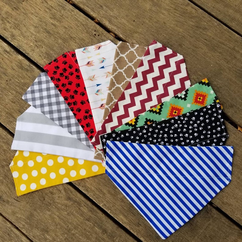over-the-collar Dog or Cat Bandanas boutique fundraising slide on dog groomer Wholesale Lot of 100 mixed sizes pet boutique