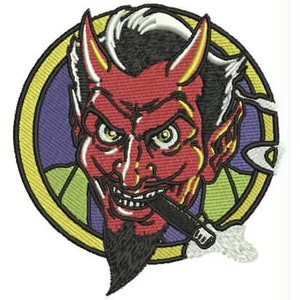 Disegno ricamo diavolo 3