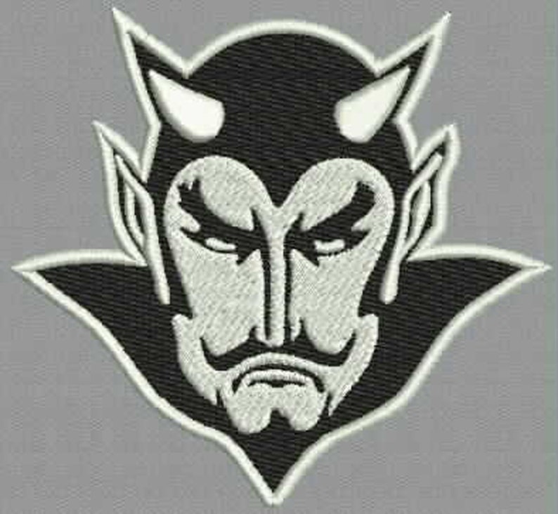 Devil embroidery design  etsy Devil embroidery design  etsy