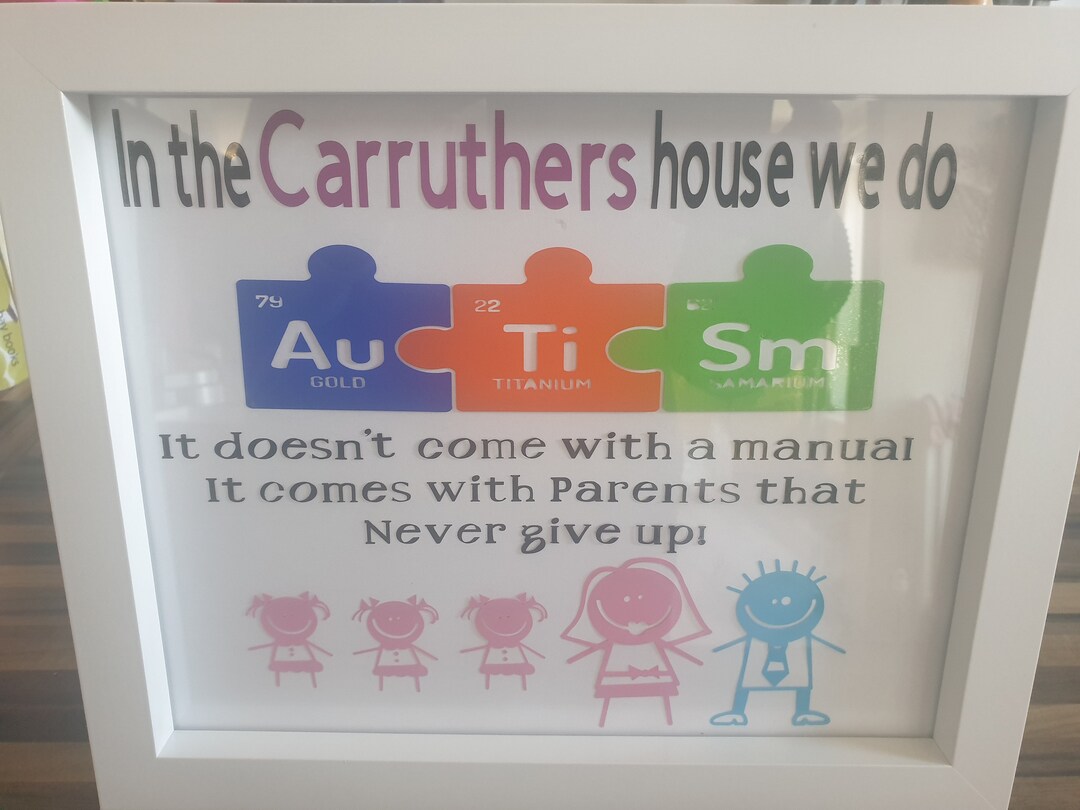 Autism Awareness Frame - Etsy Österreich