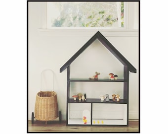 Minimalist Dollhouse Plans, Downloadable DIY Building Guide