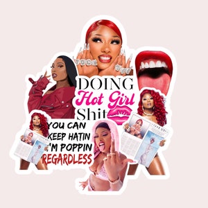 Meg The Stallion Sticker, album cover sticker, Hot Girl Sticker, laptop sticker, decal, Hotties