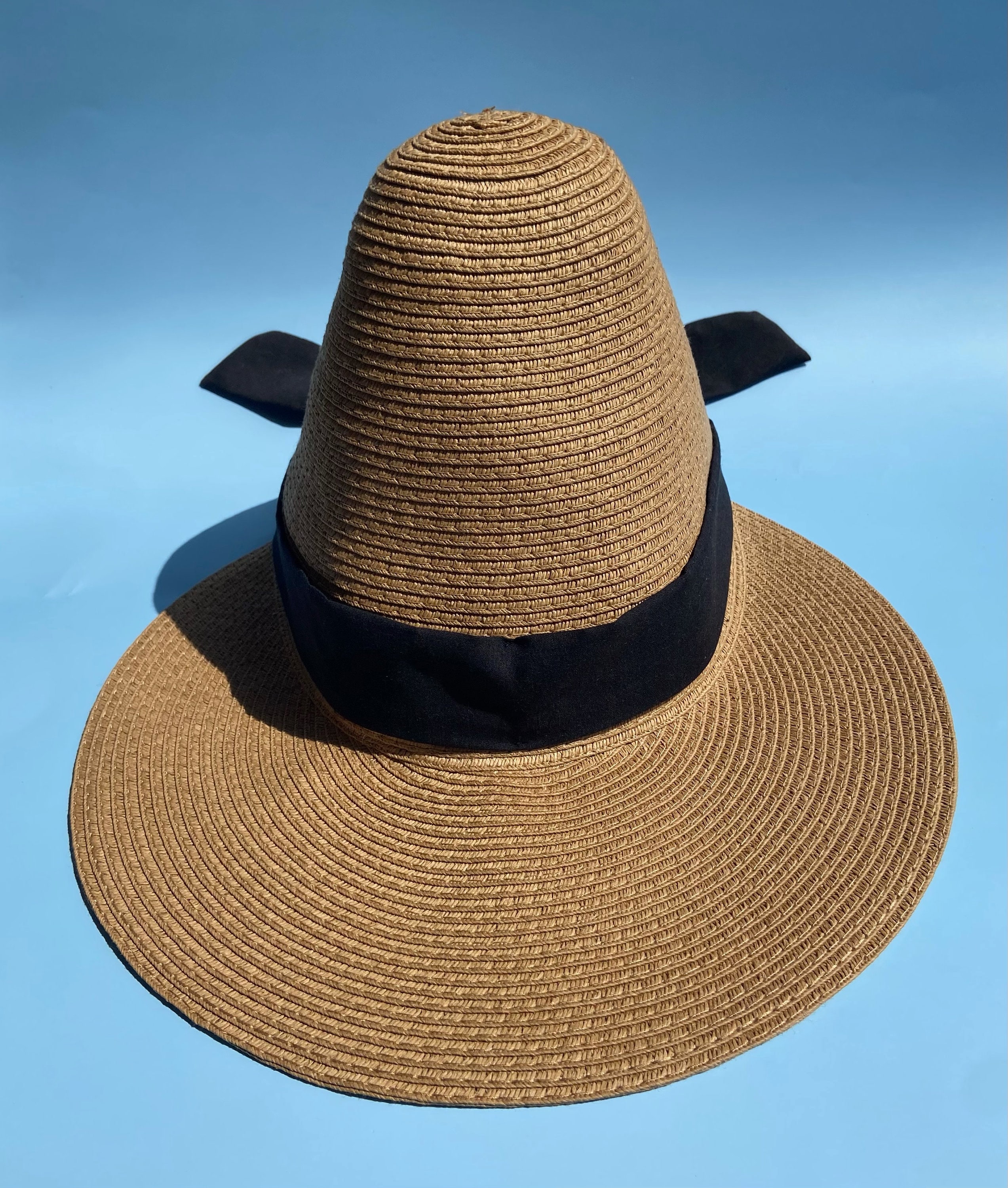 Frank Olive VTG Summer hat in a tall bonnet style Frank Olive Hats - Etsy main image 4