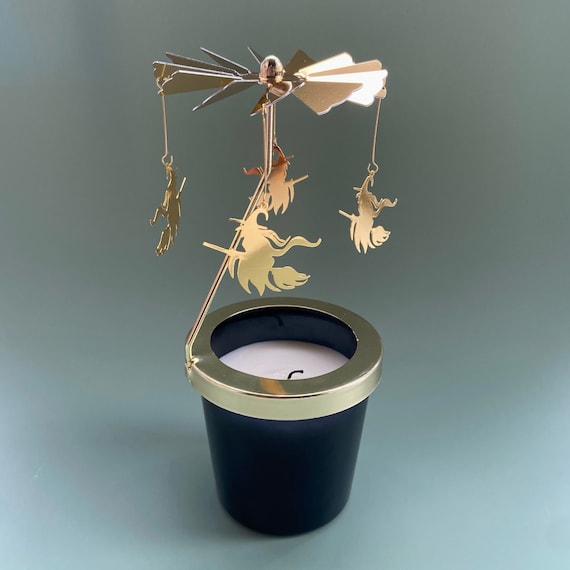Flying Witch Candle Carousel Topper Etsy UK