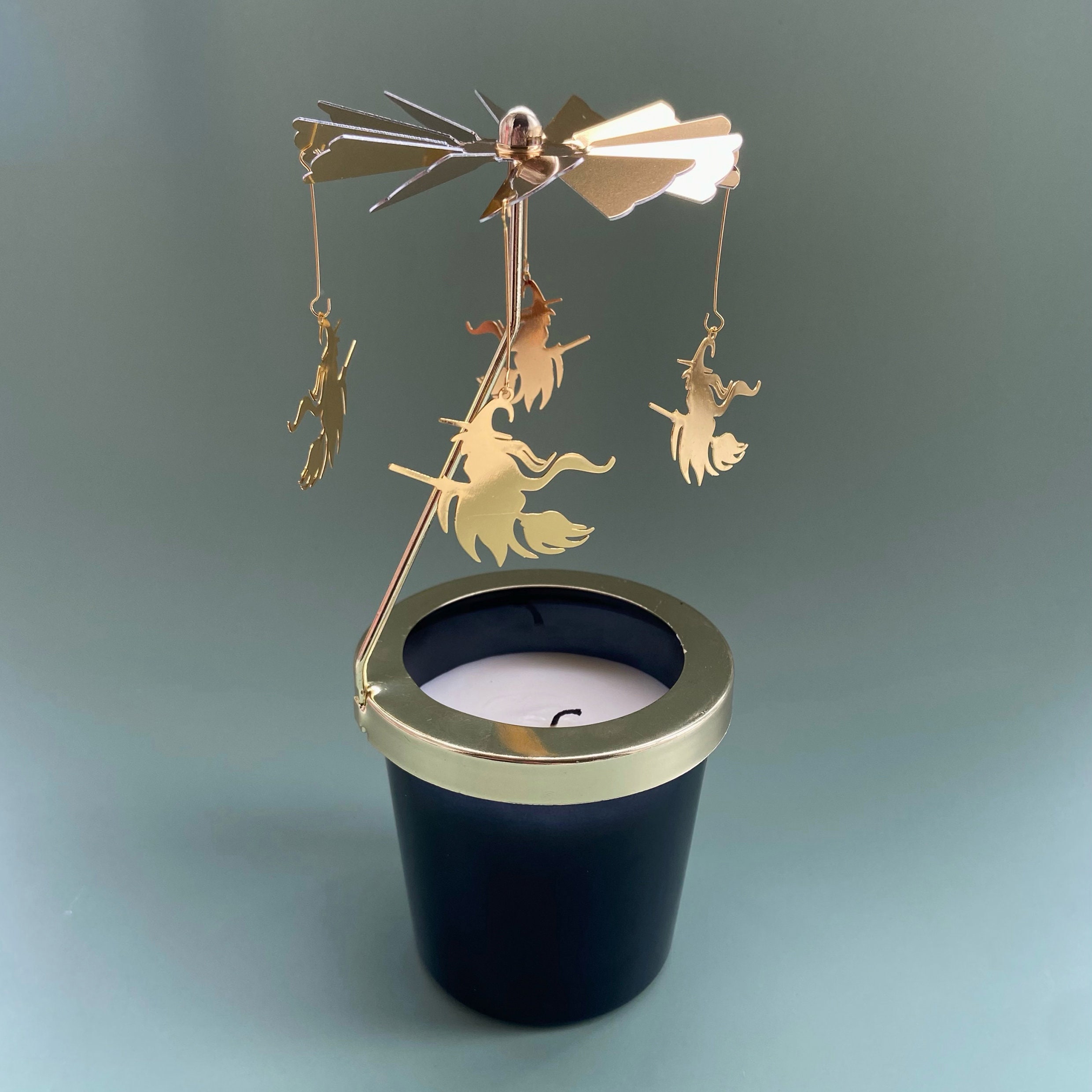 Flying Witch Candle Carousel Topper - Etsy