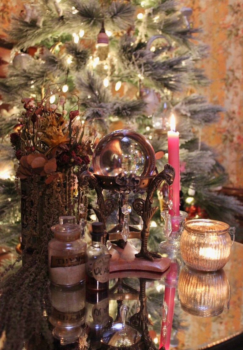 Brass and Marble Crystal Ball Holder Stand Etsy
