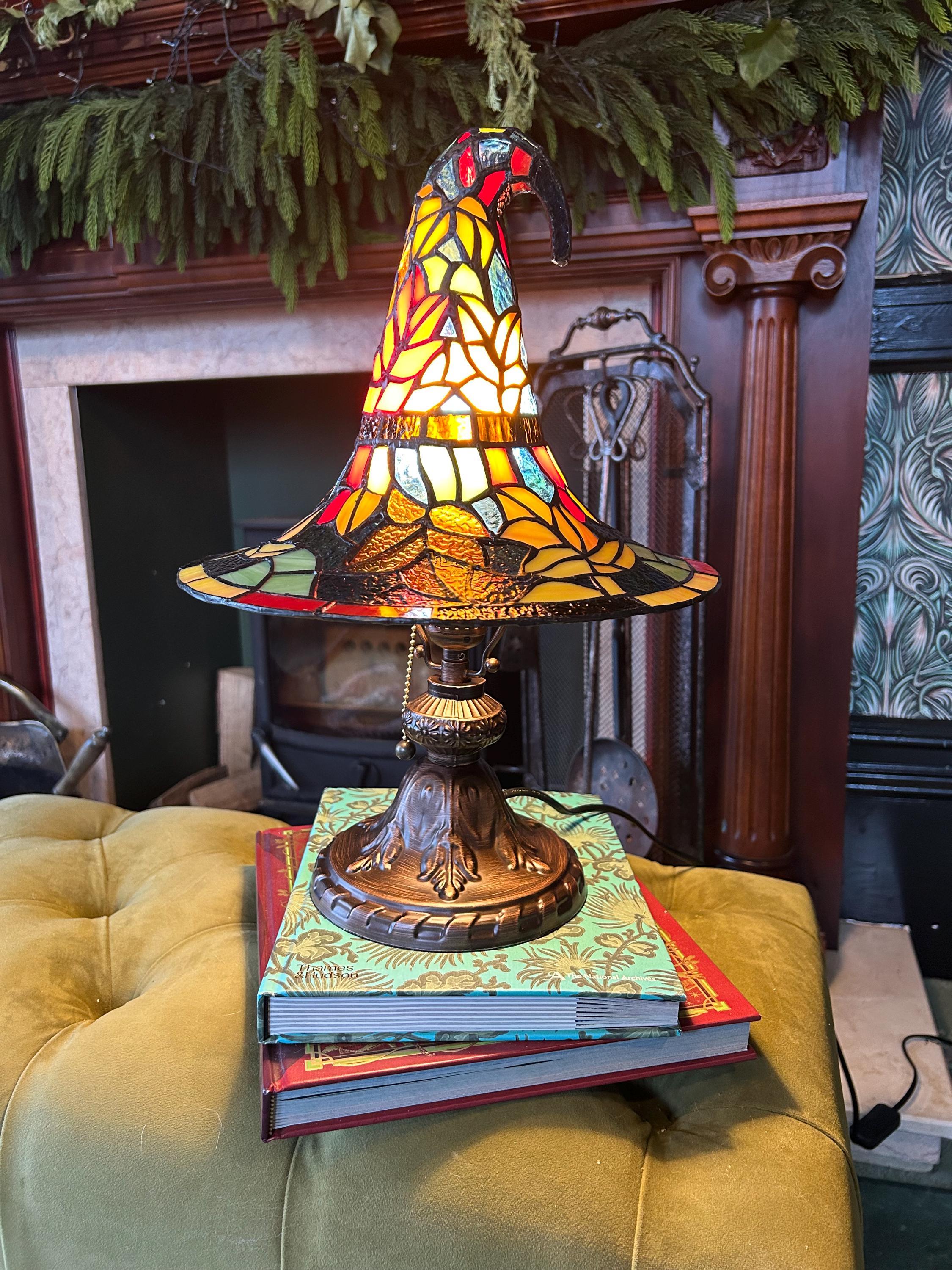 Witch Hat Tiffany Style Table Lamp - Etsy