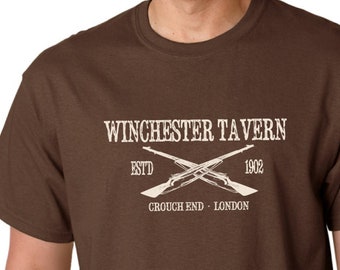 Shaun Of The Dead - Winchester Tavern - T-shirt - Cult Film and Movie Inspired - Hand Screen Printed - Small-XL