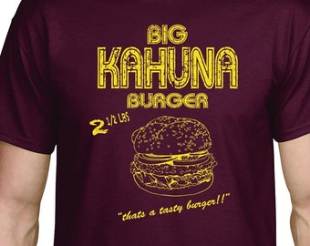 PULP FICTION Inspired -  Big Kahuna Burger - T-Shirt - Hand Screen Printed - Quentin Tarantino - Cult Movie - Small/XXL
