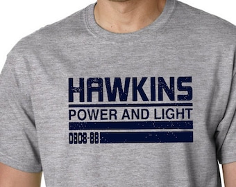 Stranger Things Inspired-  Power And Light - T-shirt - Screen Printed - Homage To The Bad People Of Hawkins - Upside Down - Small - XXL