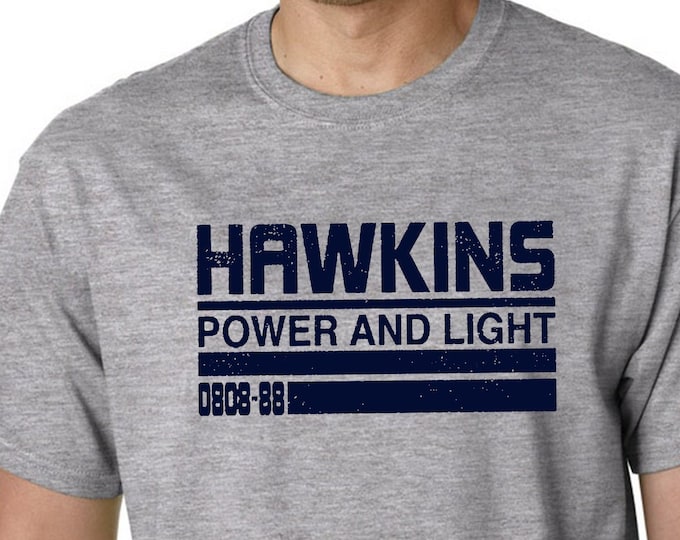 Stranger Things Inspired-  Power And Light - T-shirt - Screen Printed - Homage To The Bad People Of Hawkins - Upside Down - Small - XXL