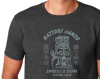 Kill Bill - Inspired Design - T-Shirt - Samori Swords And Sushi - Hattori Hanzo - Quentin Tarantino - Screen Printed - Small-XXL