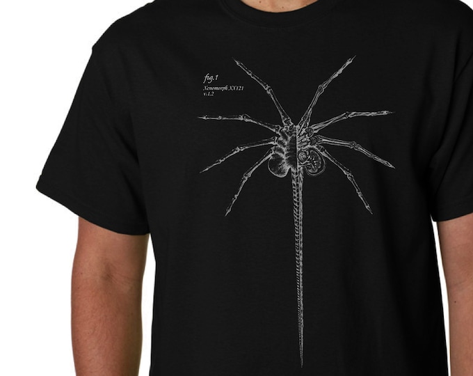 ALIEN - Face Hugger - T-Shirt - Inspired Original Design Based On The Classic Movie - Screen Print - Small-XL