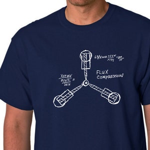 Volver Al Futuro Camiseta para hombre condensador de flujo Coche Divertido Retro años 80 película DMC 