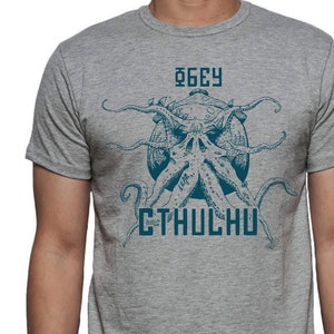 Cthulhu - T-shirt - Inspired -  H. P. Lovecraft - Screen Printed - A must for all Lovecraft Fans