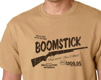 Evil Dead - BoomStick - T-shirt - Cult Film and TV Show Inspired Design - Hand Screen Printed