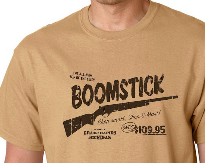 Evil Dead - BoomStick - T-shirt - Cult Film and TV Show Inspired Design - Hand Screen Printed