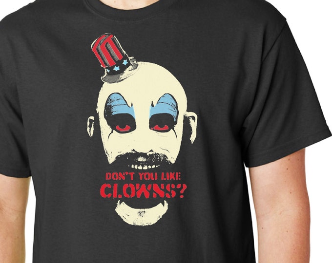 Captain Spaulding.  - House of 1000 corpses - Devils Rejects - Horror - Inspired T Shirt  - Screen Printed - Cult Classic - Small-XXL