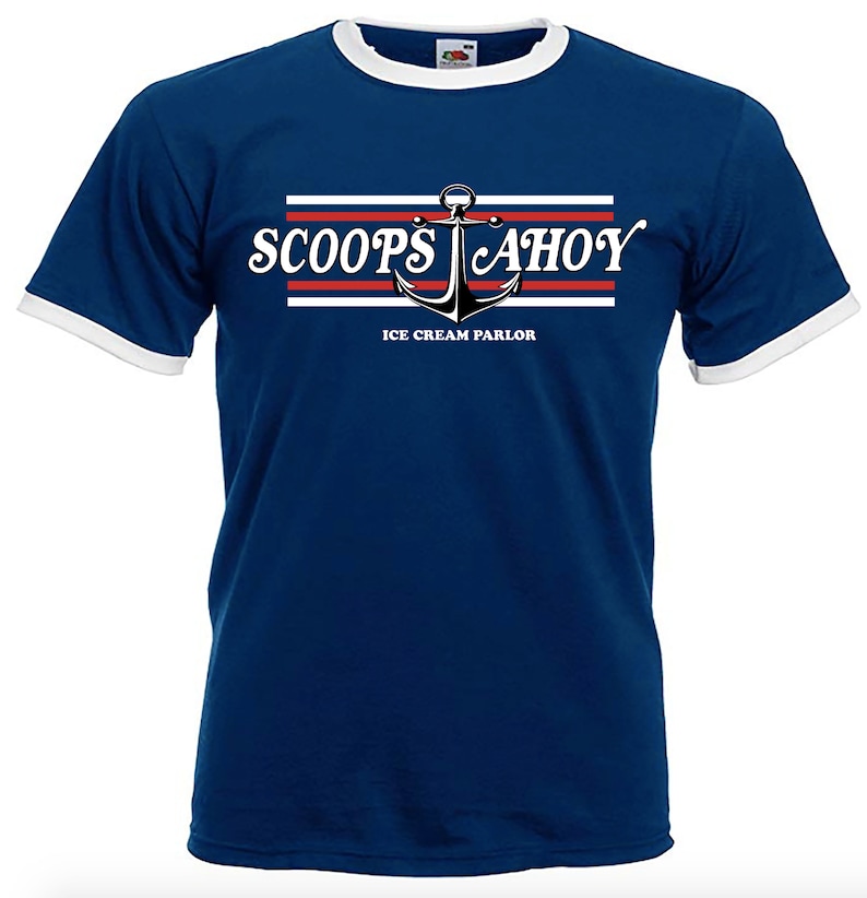 STRANGER THINGS Scoops Ahoy Tshirt Ice Cream Parlor Etsy