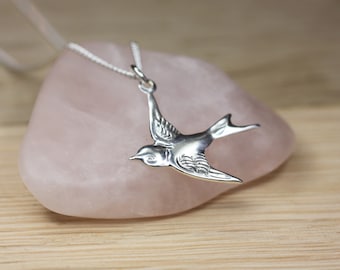 Caristo Jewelry Design Handcrafted Necklace and Swallow Tail Brooch/Pendant