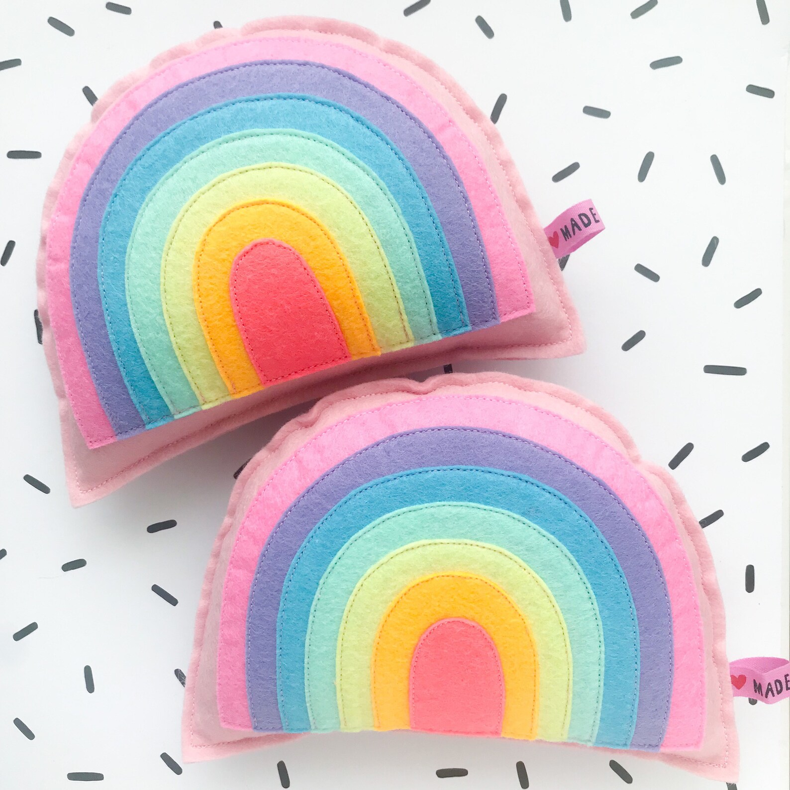 Pastel Rainbow Plush Baby Pink Rainbow Mini Cushion Baby | Etsy