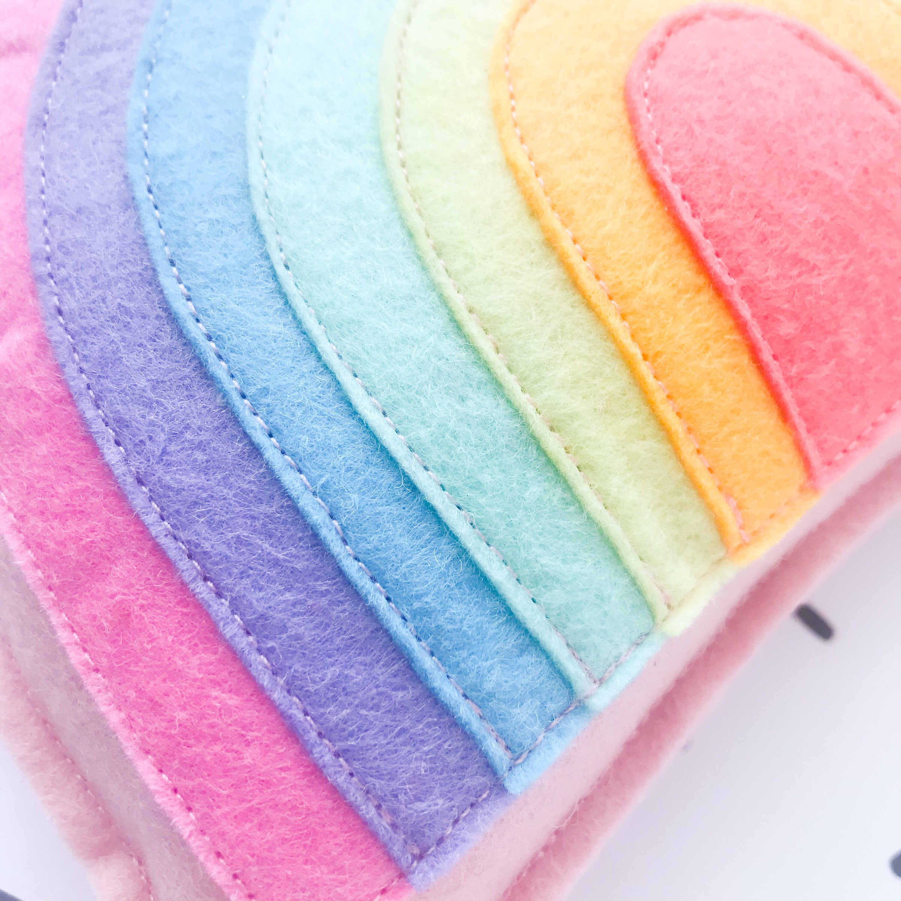 Pastel Rainbow Plush Baby Pink Rainbow Mini Cushion Baby | Etsy