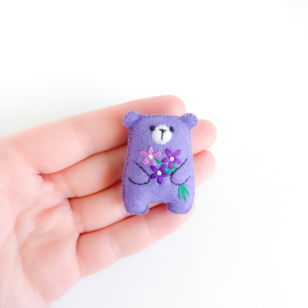 Lilac teddy bear on sale