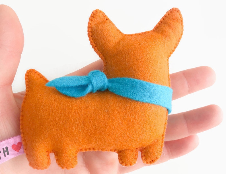 Felt Plush PDF Template Pattern Dog Ornament Toy Sewing Etsy