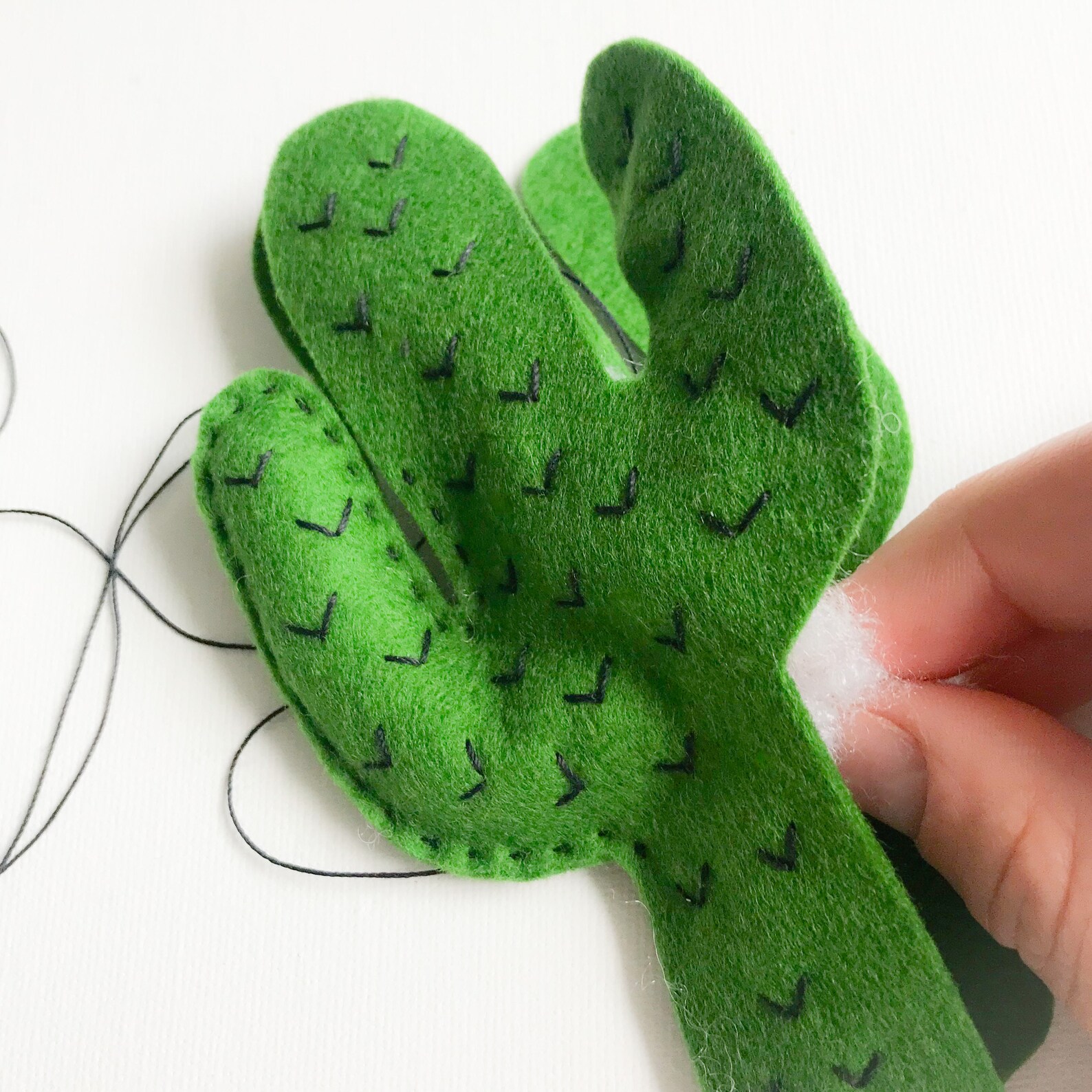 Felt Cactus Pattern Sewing Tutorial Pdf Pattern Felt | Etsy