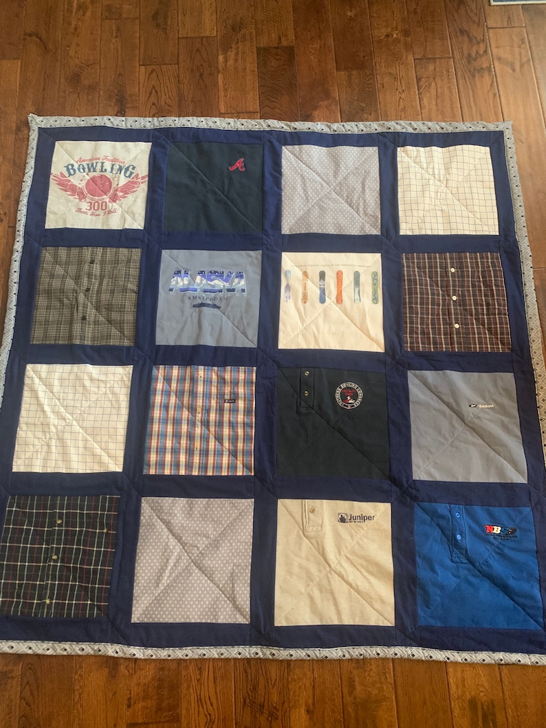 Bereavement Quiltmemory Blanket Deposit Etsy