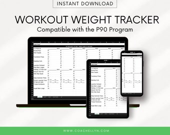 Excel Weight Tracker - Kompatibel mit P90 Workout Program