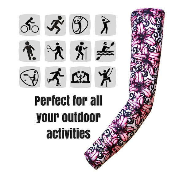 Printed Arm Warmers Stargazer Lily /arm Sleeves, Fly Fishing Sleeves, Arm  Covers, Compression Sleeves, Sun Sleeves, Arm Protectors 