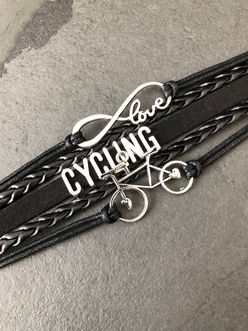 Black Bike Bracelet Bicycle Gifts Bicycle Bracelet | Etsy