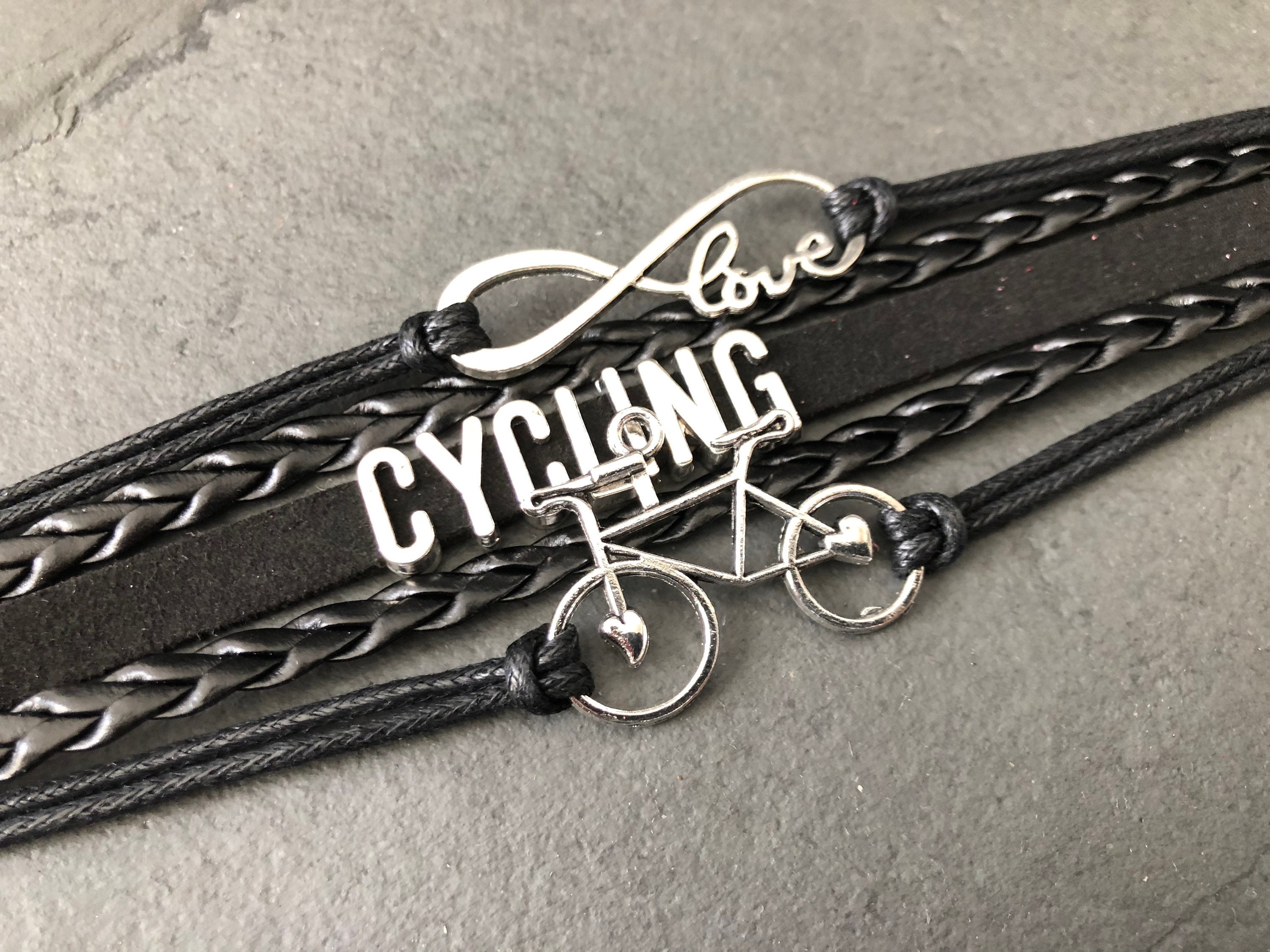 Black Bike Bracelet Bicycle Gifts Bicycle Bracelet - Etsy